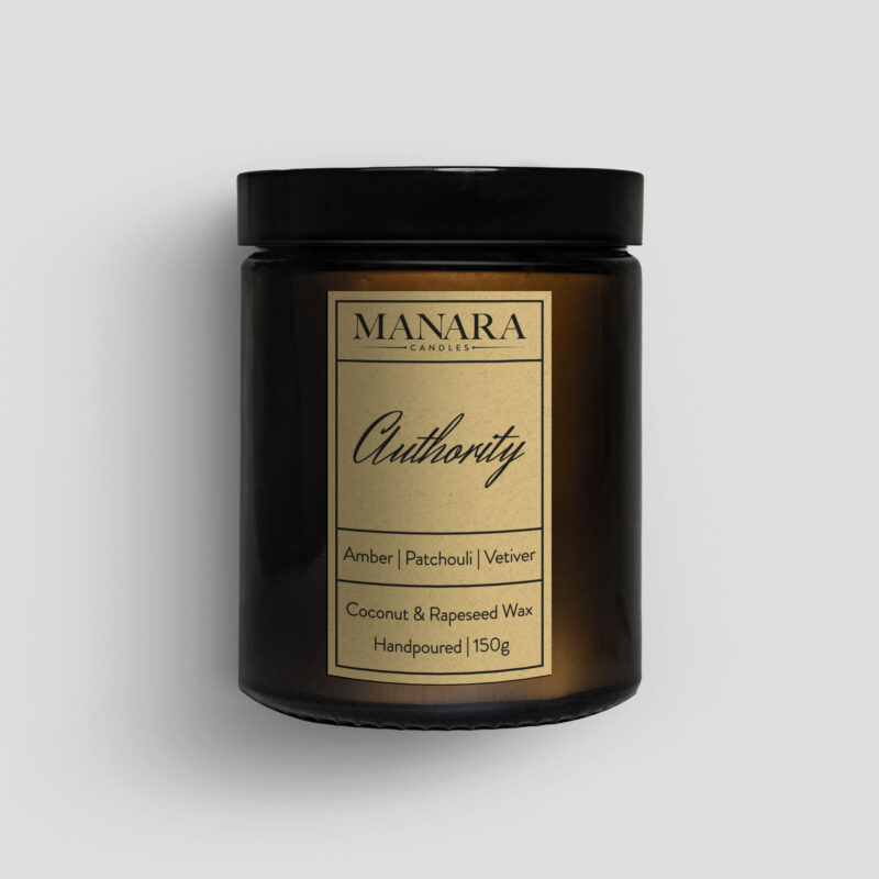 150g authority candle jar by manara candles