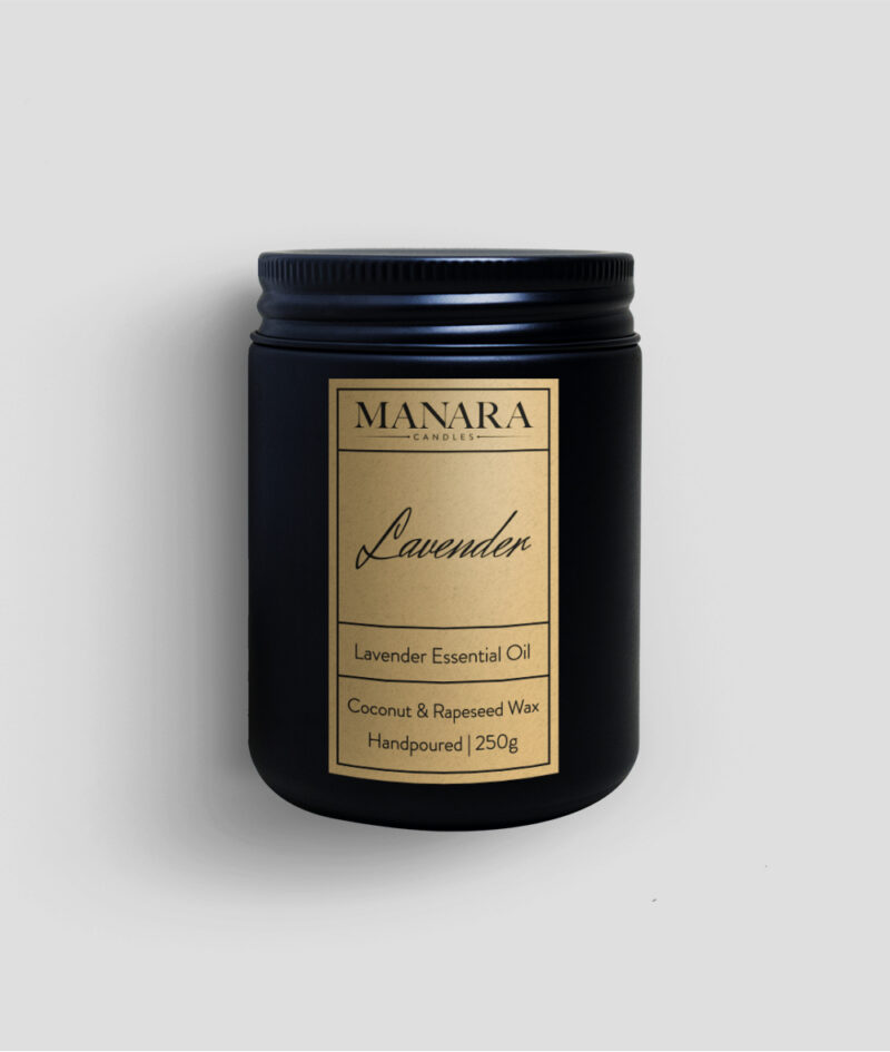 250g lavender candle by manara candles