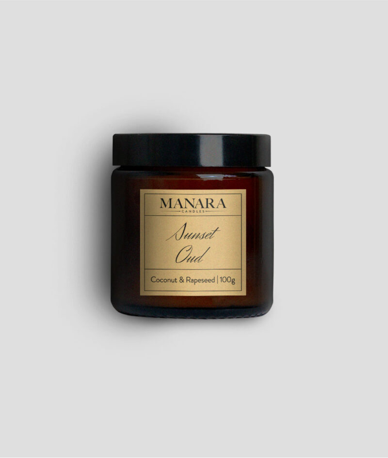 100g Sunset Oud Candle by Manara Candles